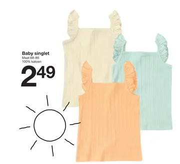 Aanbieding: Baby singlet