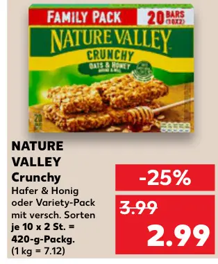 Aanbieding: NATURE VALLEY Crunchy