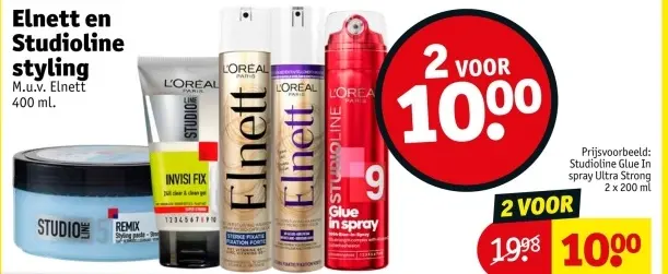 Aanbieding: Elnett en Studioline styling