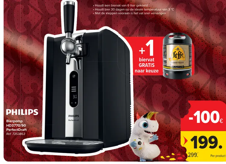 Promotie: Bierpomp HD3770/90 PerfectDraft