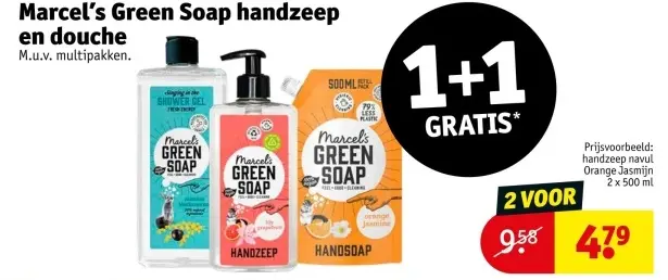 Aanbieding: Marcel's Green Soap handzeep en douche