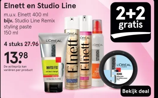 Aanbieding: Elnett en Studio Line