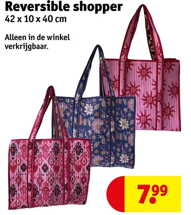 Aanbieding: Reversible shopper