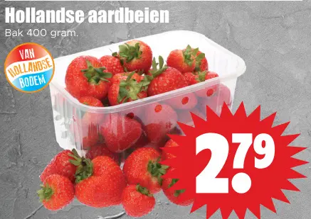 Aanbieding: Hollandse aardbeien