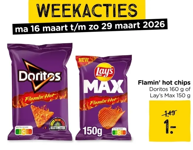 Aanbieding: Flamin' hot chips