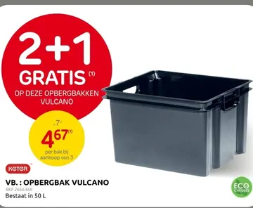 Aanbieding: Opbergbak vulcano