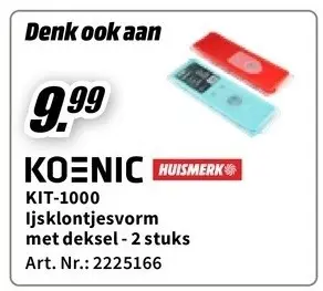 Promotie: IJsklontjesvorm met deksel - 2 stuks