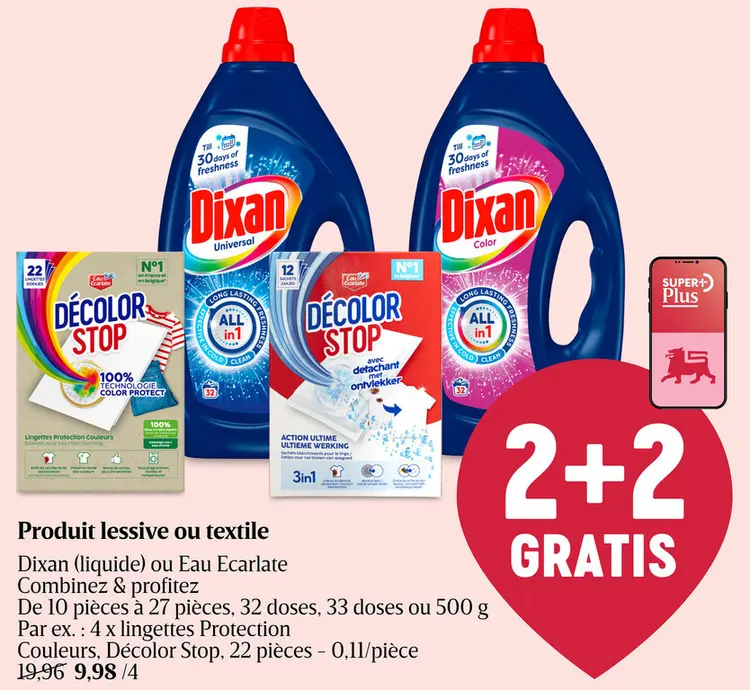 Offre: Produit lessive ou textile