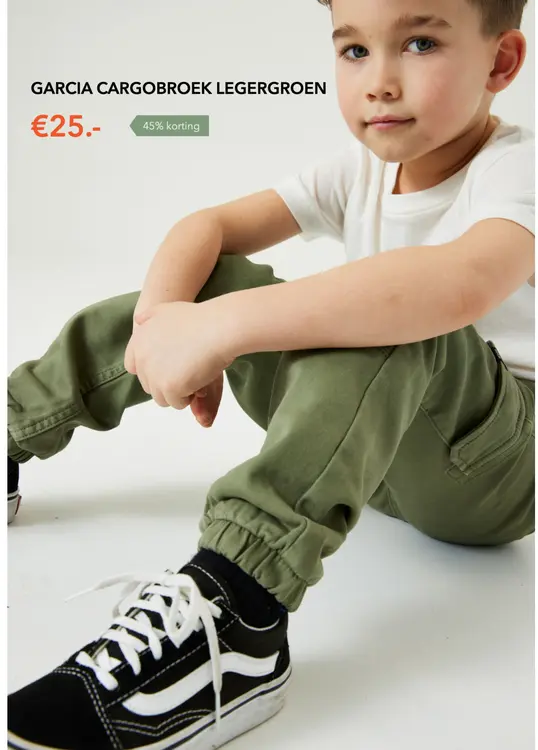 Promotie: Cargobroek legergroen