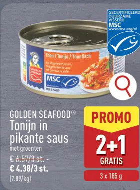 Promotie: Tonijn in pikante saus