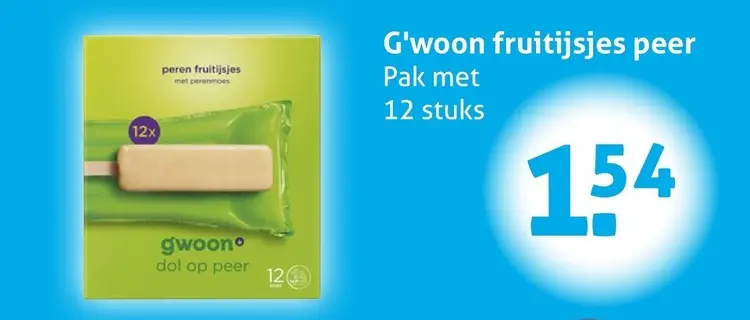 Aanbieding: fruitijsjes peer