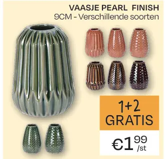 Aanbieding: Vaasje pearl finish