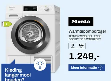 Aanbieding: Warmtepompdroger