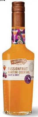 Aanbieding: De Kuyper Passionfruit Martini Cocktail 50CL