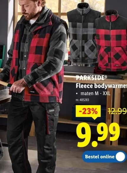 Promotie: Fleece bodywarmer