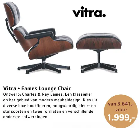 Promotie: Vitra Eames Lounge Chair