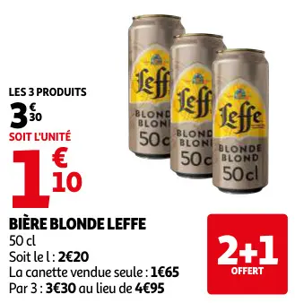 Promotie: Bière blonde Leffe