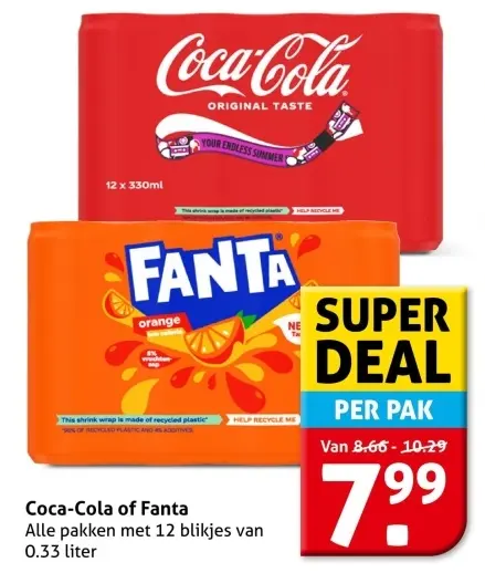 Aanbieding: Coca-Cola of Fanta