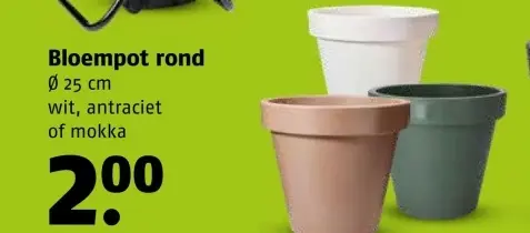 Aanbieding: Bloempot rond
