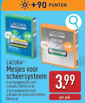 Promotie: Mesjes voor scheersysteem