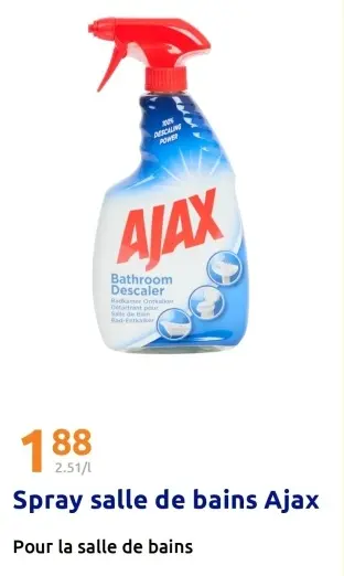 Offre: Spray salle de bains Ajax