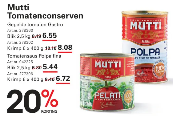 Aanbieding: Tomatenconserven