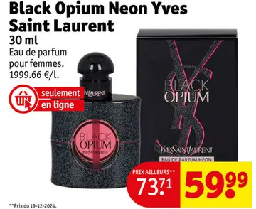 Offre: Black Opium Neon Yves Saint Laurent