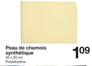 Offre: Peau de chamois synthétique