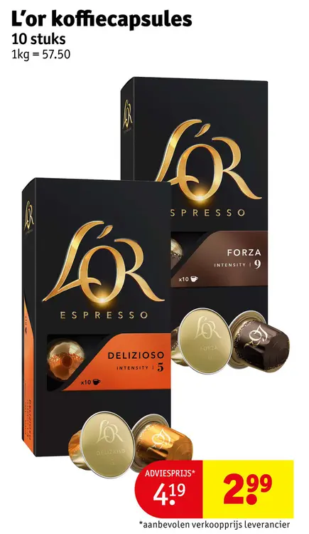 Promotie: L'Or koffiecapsules