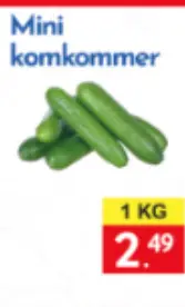 Aanbieding: Mini komkommer