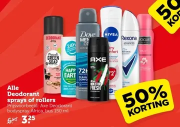 Aanbieding: Alle Deodorant sprays of rollers