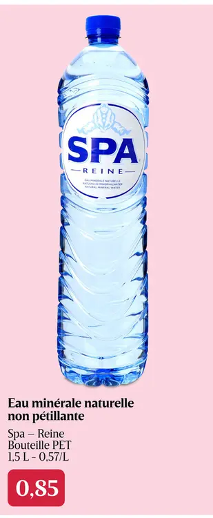 Offre: Eau minérale naturelle non pétillante