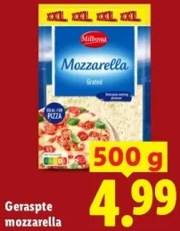 Aanbieding: Geraspte mozzarella