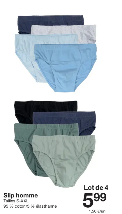Offre: Slip homme