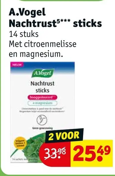 Aanbieding: A.Vogel Nachtrust sticks