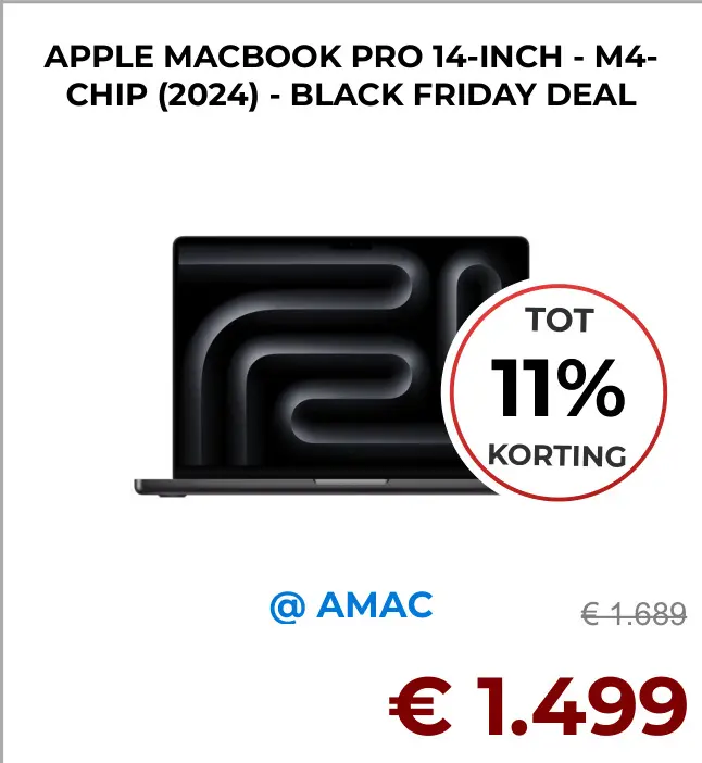 Aanbieding: Macbook pro 14-inch