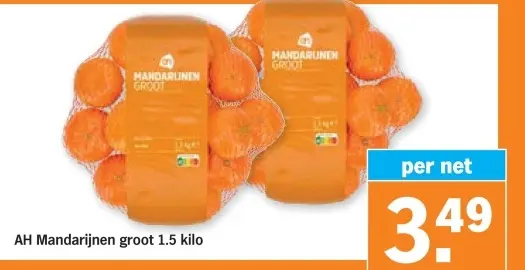 Aanbieding: Mandarinen groot