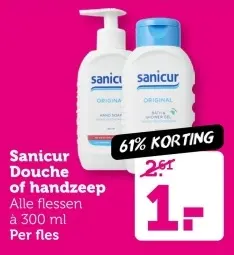 Aanbieding: Sanicur Douche of handzeep