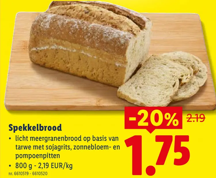 Promotie: Spekkelbrood