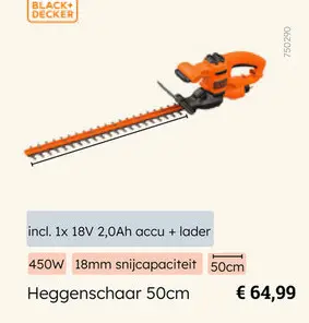 Aanbieding: Heggenschaar 50cm