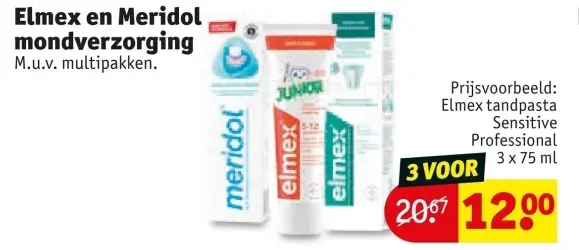 Aanbieding: Elmex en Meridol mondverzorging