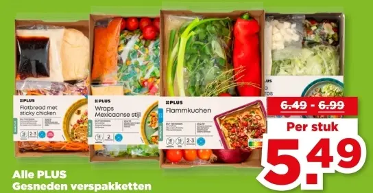 Gesneden verspakketten