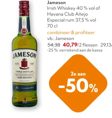 Promotie: Irish Whiskey of Especial Rum