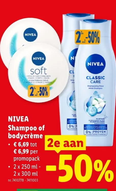 Promotie: Shampoo of bodycrème