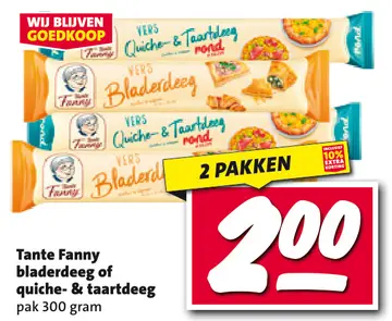 Aanbieding: Bladerdeeg of quiche- & taartdeeg