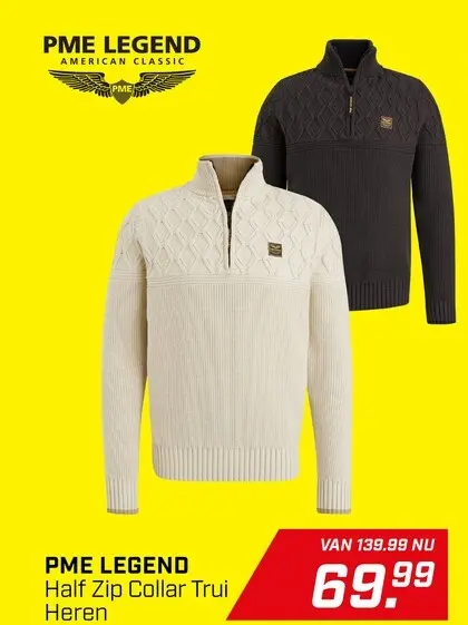 Aanbieding: PME LEGEND Half Zip Collar Trui Heren