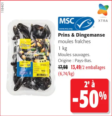 Offre: Moules fraîches