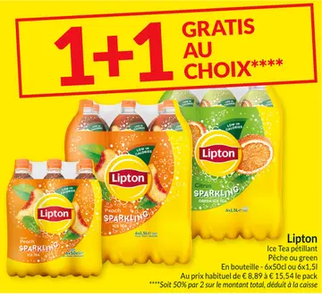 Offre: Lipton Ice Tea pétillant
