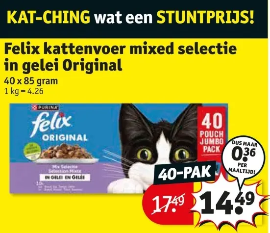 Promotie: Kattenvoer mixed selectie in gelei Original
