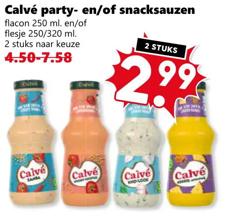 Aanbieding: Party- en/of snacksauzen